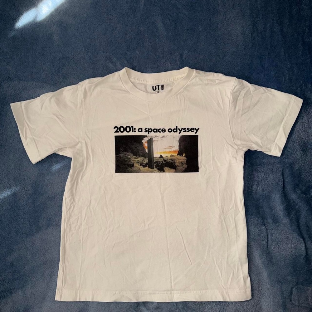 White 2001: A Space Odyssey Uniqlo UT T-shirt